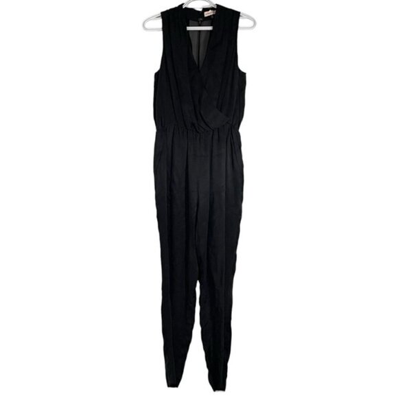 Rebecca Taylor Black Silk Sleeveless Jumpsuit size 2 - Picture 1 of 8